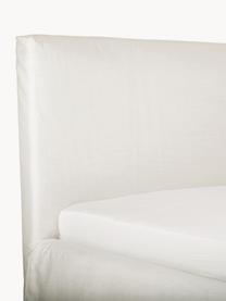 Polsterbett Feather mit Stauraum, Bezug: Polyester (Strukturstoff), Korpus: Massives Kiefernholz und , Webstoff Hellbeige, B 160 x L 200 cm