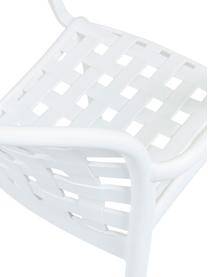 Sillas de exterior de plástico apilables Isa, 2 uds., Plástico, Blanco, An 58 x F 58 cm