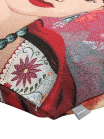 Federa arredo Frida Kahlo, 50% cotone, 45% poliestere, 5% poliacrilonitrile, Multicolore, Larg. 45 x Lung. 45 cm