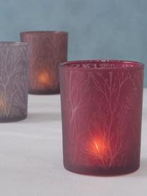 Súprava svietnikov na čajové sviečky Astano, 3 diely, Sklo, Fialová, bledoružová, fialová, Ø 10 x V 12 cm