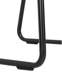 Sedia imbottita in similpelle con braccioli Juri, Rivestimento: finta pelle (poliuretano), Gambe: metallo verniciato a polv, Similpelle marrone, Larg. 58 x Prof. 58 cm
