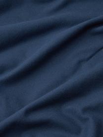 Flanellen dekbedovertrek Biba, Weeftechniek: flanel, Donkerblauw, B 200 x L 200 cm