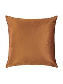 Coussin 50x50 velours Fleur, Brun, multicolore