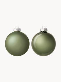Set de bolas de Navidad Evergreen, 18 uds., Verde salvia, Ø 8 x Al 8 cm