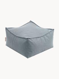 Outdoor-Pouf Stay, Bezug: 100 % Polyester, wetterfe, Webstoff Graublau, B 60 x H 33 cm