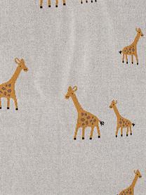 Onderlegger Giraffe, Bekleding: katoen, Oeko-Tex gecertif, Beige, 77 x 100 cm