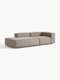 Diván modular Lennon, Tapizado: 100% poliéster Alta resis, Estructura: madera contrachapada de p, Patas: plástico Este producto es, Tejido gris pardo, An 269 x F 119 cm, reposabrazos derecho