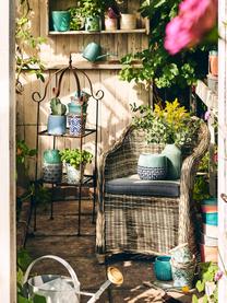 Zahradní židle s područkami z polyratanu Sunday, Hnědá