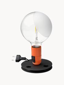 Petite lampe à poser Lampadina, Orange, Ø 15 x haut. 25 cm
