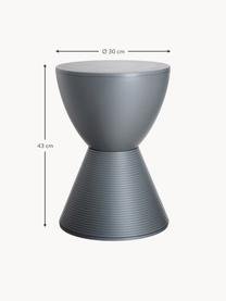 Stołek/stolik pomocniczy Prince AHA, Pigmentowany polipropylen, Ciemny szary, Ø 30 x W 43 cm