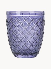 Vasos Castle, 6 uds., Vidrio, Tonos rosas y lilas, An 8 x Al 10 cm, 275 ml