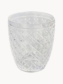 Waterglazen Castle, set van 6, Glas, Roze- en lila tinten, B 8 x H 10 cm, 275 ml