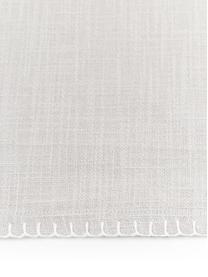 Chemin de table en coton gris Finca, Coton, Gris, larg. 50 x long. 160 cm