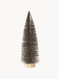 Sapins de Noël décoratifs Tarvo, 3 élém., Noir, grège, blanc, Ø 14 x haut. 41 cm