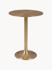 Kulatý odkládací stolek Hypnotising, Lakovaný hliník, Zlatá, Ø 37 cm, V 48 cm