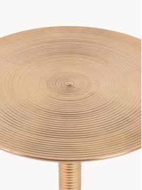 Okrúhly pomocný stolík Hypnotising, Lakovaný hliník, Odtiene zlatej, Ø 37 x V 48 cm