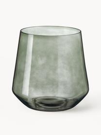 Ručně foukaná skleněná váza Joyce, Sklo, Zelená, Ø 16 cm, V 16 cm