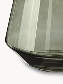 Jarrón de vidrio soplado Joyce, 21 cm, Vidrio, Verde, Ø 16 x Al 16 cm
