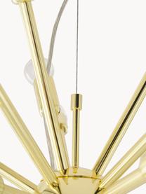 Lámpara de techo grande Spike, Anclaje: metal, Pantalla: metal, Dorado, Ø 90 x Al 69 cm