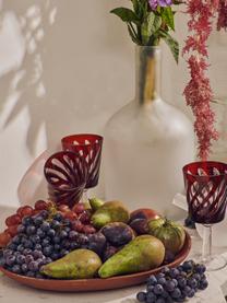 Set 4 bicchieri da vino Tubular, Vetro, Multicolore, Ø 8 x Alt. 15 cm, 200 ml