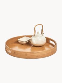 Plateau rond en bambou Ambo, Bambou, Beige, Ø 38 cm