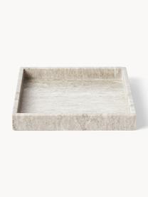Dekoračný mramorový podnos Venice, Mramor, Béžová, mramorovaná, Š 30 x H 30 cm