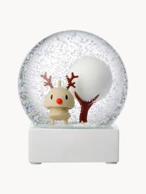 Hoptmist sneeuwbol Bumble, Kunststof, metaal, Wit, beige, Ø 10 x H 11 cm