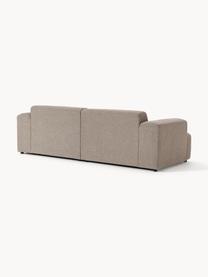 Sofa Melva (3-Sitzer), Bezug: 100 % Polyester Der strap, Gestell: Massives Kiefern- und Fic, Füße: Kunststoff Dieses Produkt, Webstoff Greige, B 238 x T 101 cm