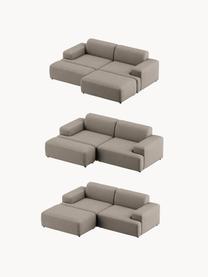 Sofa Melva (3-Sitzer), Bezug: 100 % Polyester Der strap, Gestell: Massives Kiefern- und Fic, Webstoff Greige, B 238 x T 101 cm