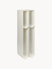 Columna decorativa de metal Curved, Acero con pintura en polvo, Beige claro, An 25 x Al 100 cm