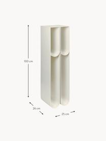 Columna decorativa de metal Curved, Acero con pintura en polvo, Beige claro, An 25 x Al 100 cm