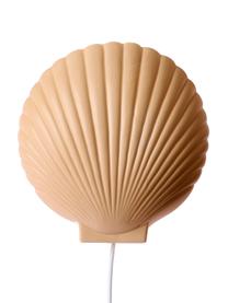 Wandlamp Shell met stekker, Lampenkap: keramiek, Terracotta, 19 x 21 cm