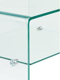 Mesa auxiliar Luxe, Vidrio templado, Transparente, An 50 x Al 40 cm