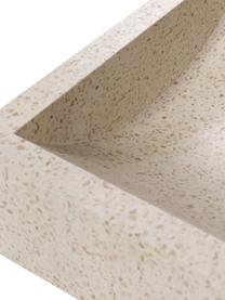 Vasque à poser en terrazzo Kuveni, Terrazzo, Beige, aspect terrazzo, larg. 45 x prof. 40 cm