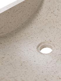 Vasque à poser en terrazzo Kuveni, Terrazzo, Beige, aspect terrazzo, larg. 45 x prof. 40 cm