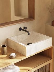 Lavabo da appoggio in terrazzo Kuveni, Terrazzo, Beige effetto terrazzo, Larg. 45 x Prof. 40 cm