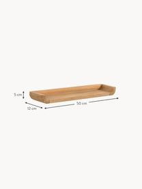 Wandplanken Shamel van teakhout, 2 stuks, 100% teakhout, Teakhout, B 50 x H 5 cm