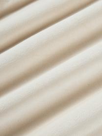 Housse de coussin 50x50 en velours Wilda, Tons blanc crème, larg. 50 x long. 50 cm