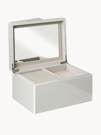 Schmuckbox Taylor mit Spiegel, Unterseite: Samt zur Schonung der Möb, Greige, B 26 x H 13 cm