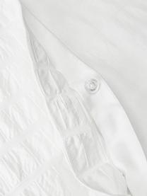 Copricuscino in cotone bianco Esme 2 pz, Retro: Ranforce Densità dei fili, Bianco, Larg. 50 x Lung. 80 cm 2 pz