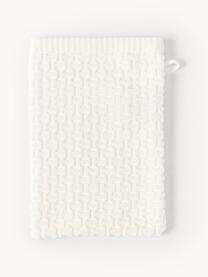 Manoplas de baño Niam, 2 uds., Blanco crema, Manoplas de baño, An 16 x Al 22 cm