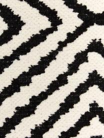 Tappeto Kilim nero/bianco Mozaik, 90% cotone 10% poliestere, Nero, Larg. 120 x Lung. 180 cm (taglia S)