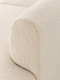 Canapé d'angle modulable 4 places en tissu bouclé Sofia, Bouclé blanc crème, larg. 385 x prof. 298 cm