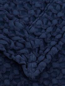 Copriletto in cotone Nettare, Blu marino, Larg. 260 x Lung. 260 cm