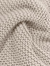 Pletený povlak na polštář z organické bavlny Adalyn, Béžová