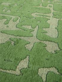 Tapis texturé Perriers, 100 % polyester, Vert foncé, vert olive, larg. 80 x long. 150 cm (taille XS)