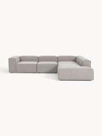 Modulares XL-Ecksofa Lennon aus Bouclé, Bezug: Bouclé (100 % Polyester) , Gestell: Massives Kiefernholz, Spe, Bouclé Taupe, B 329 x T 269 cm, Eckteil links