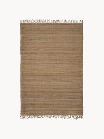 Tapis en jute à franges fait main Naturals, 100 % jute, Brun, larg. 60 x long. 90 cm (taille XXS)