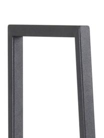 Boekenrek Seaford van hout en metaal, Frame: gepoedercoat metaal, Zwart, 77 x 138 cm
