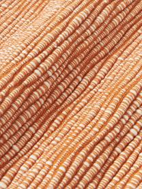 Bestickte Woll-Kissenhülle Jaira, Vorderseite: 76 % Wolle (RWS-zertifizi, Rückseite: 100 % Baumwolle, Orange, B 50 x L 50 cm